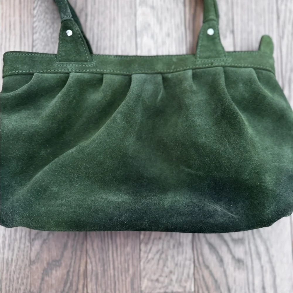 Ann Taylor Loft Green Suede Bag - Picture 3 of 13
